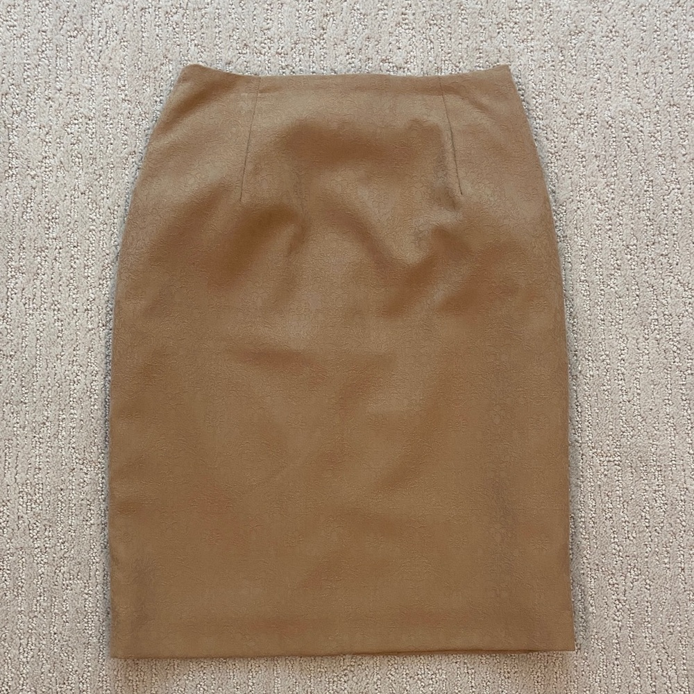 Chic Tan Pencil Skirt for Women